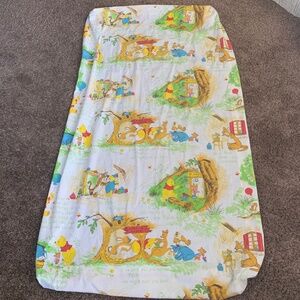 Disney Winnie the Pooh 100 Acre Woods Crib Sheet Fitted Vintage Sears